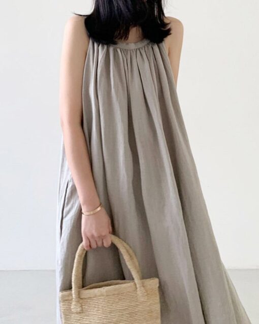 Ankle-length Sleeveless Tank Top Dress - Image 2