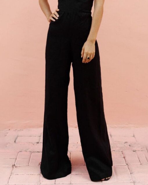 Casual Sleeveless Pants Jumpsuits Wide Leg Rompers One-Piece Outfit - Image 3