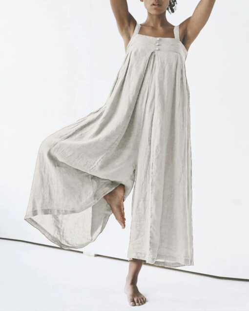 Casual Solid Color Sleeveless Jumpsuit - Image 12