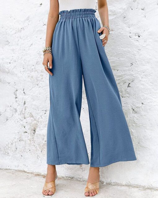 High Waisted Straight Leg Pants Wide Leg Casual Relaxed Fit Lounge Sweatpants