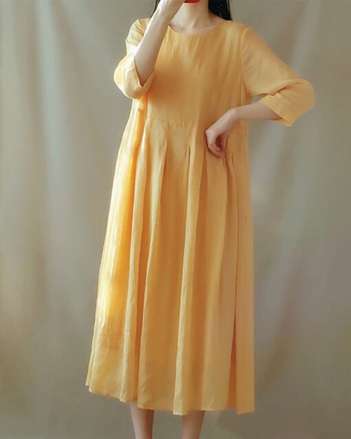 Long Sleeve Casual Loose Long Dresses - Image 4