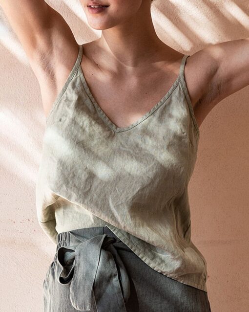 V-neck Sleeveless Shirt Camisole Tank Top - Image 4