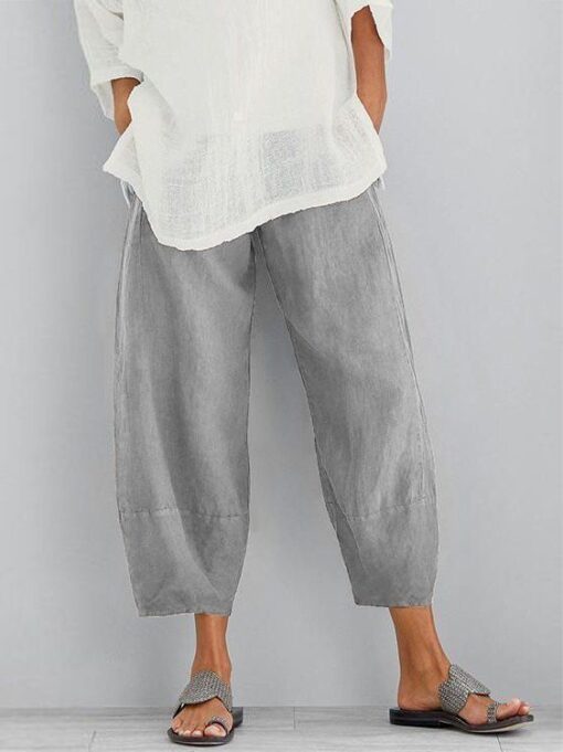 Women's Linen Casual Pants - Image 2