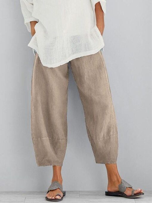 Women's Linen Casual Pants - Image 5