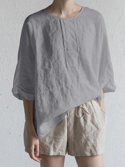 Plain Cotton Shirt - Image 4