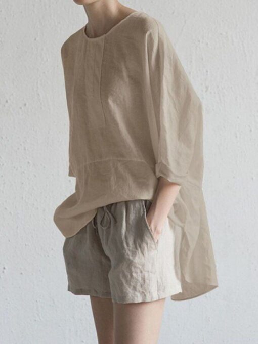 Plain Cotton Shirt - Image 3