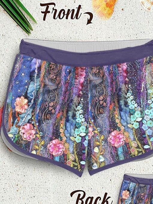 Women's Floral Print Swim Shorts - Image 2