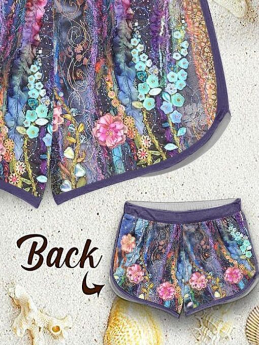 Women's Floral Print Swim Shorts - Image 3