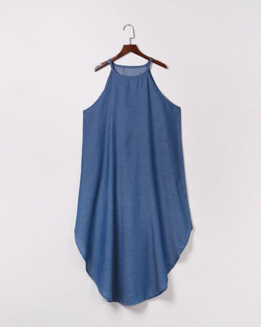 Hanging Neck Sleeveless Dress