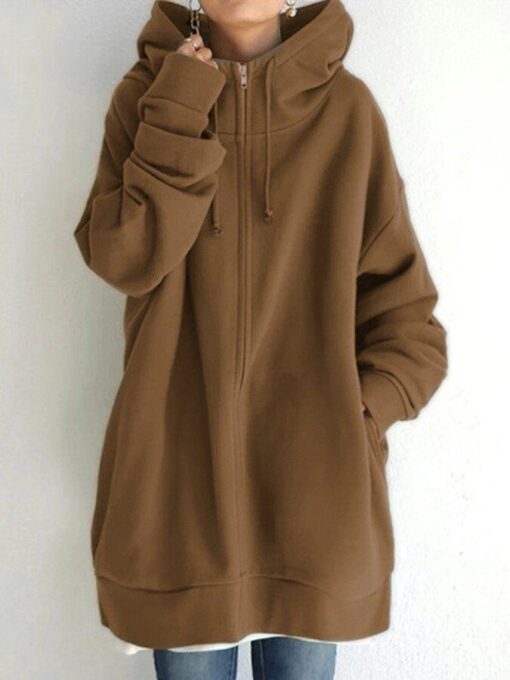 Street Zip Hooded Plush Top