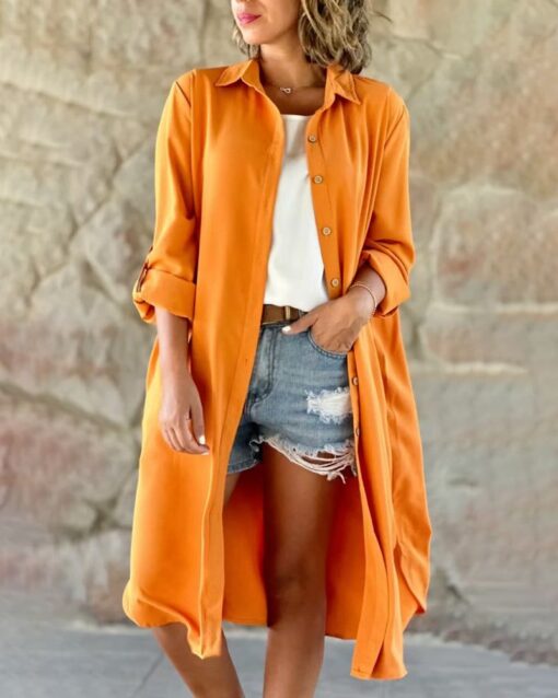 Casual Chiffon Long Blouse - Image 3