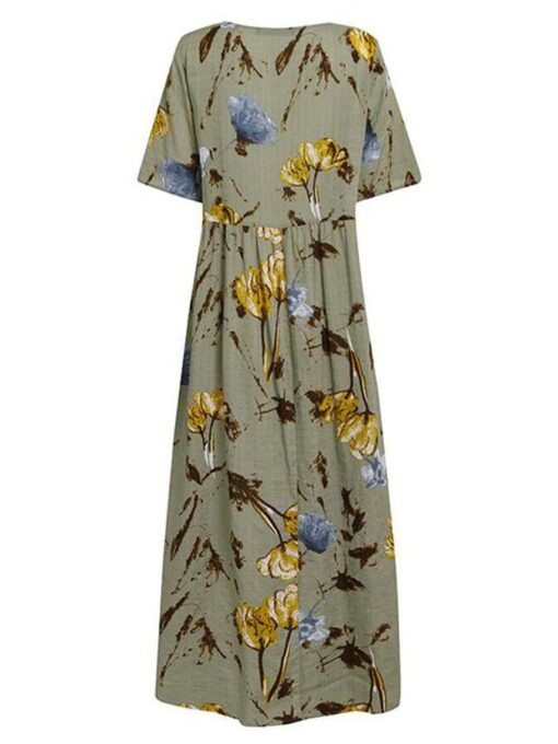 Vintage Print Dress - Image 5