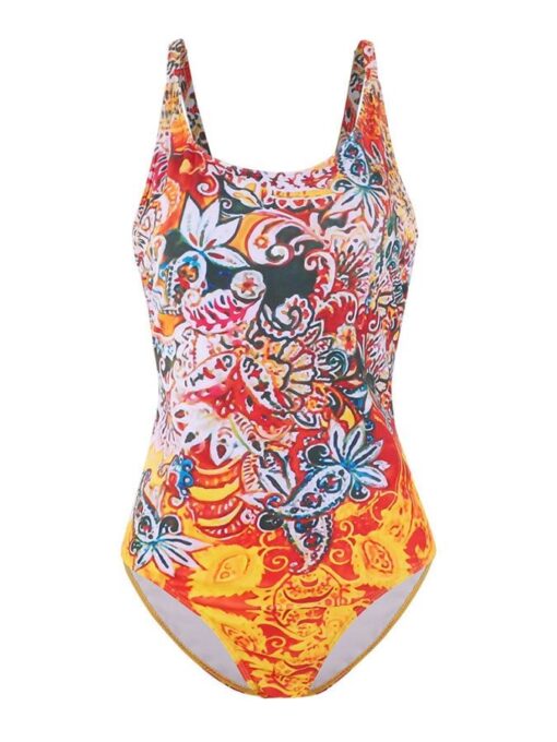 Vintage-Print Swimsuit - Image 6