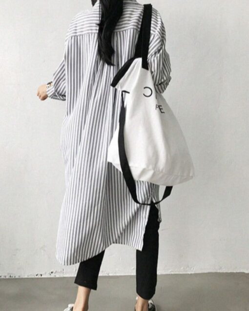 Striped Shirt Dress - Image 3