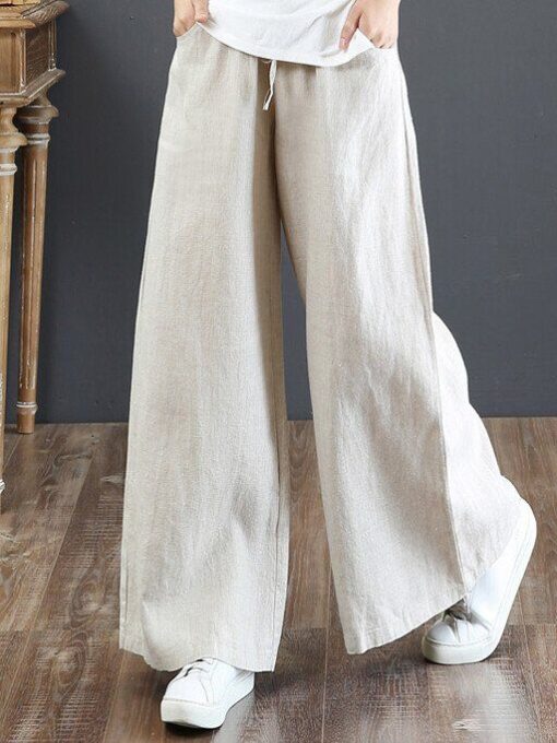 Women's Linen Casual Pants - Image 8