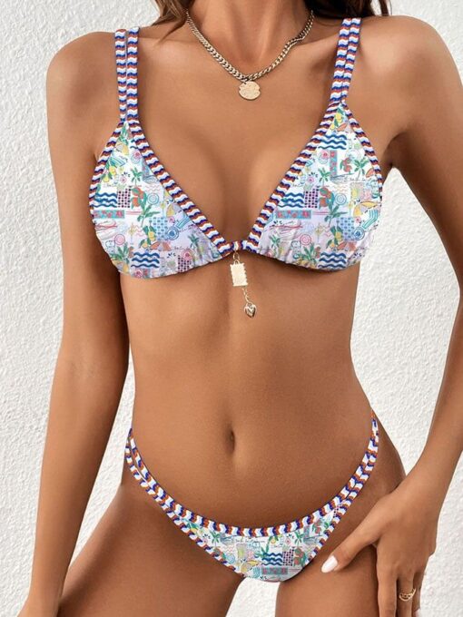 Split bikini retro ethnic sexy swimsuit - Image 14