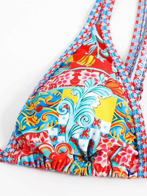 Split bikini retro ethnic sexy swimsuit - Image 16