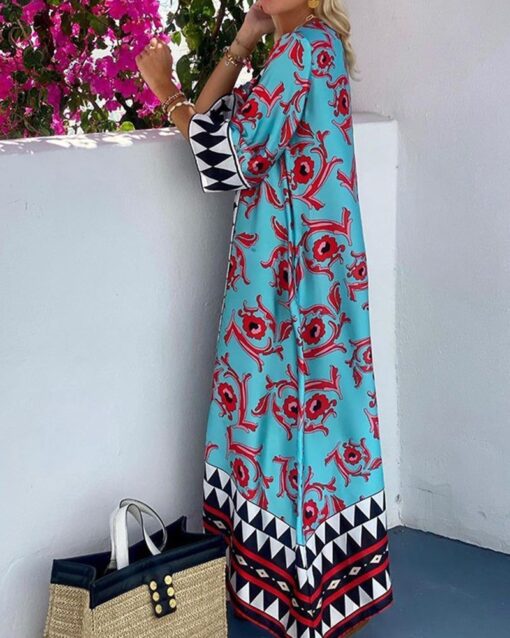 Boho Chic Casual Print Maxi Dress