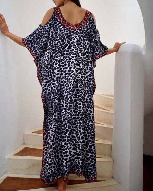 Tie-dye Snake Print Loose-fitting Robe - Image 5