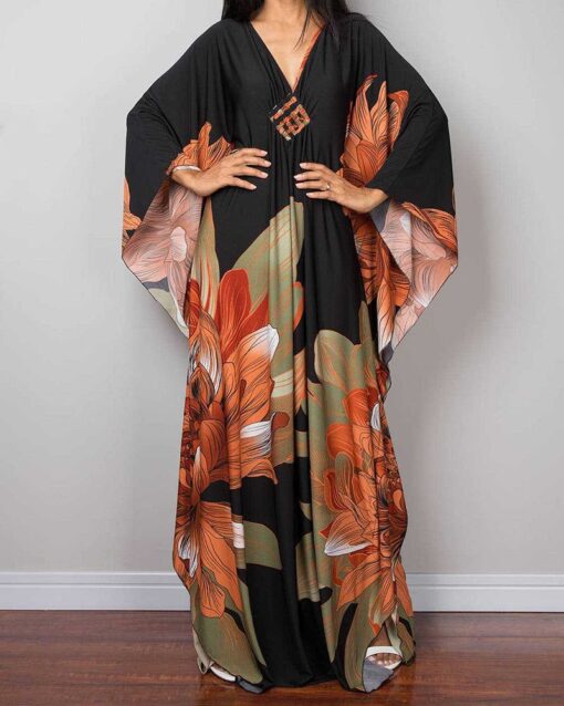 Printed Loose Beach Robe - Image 3