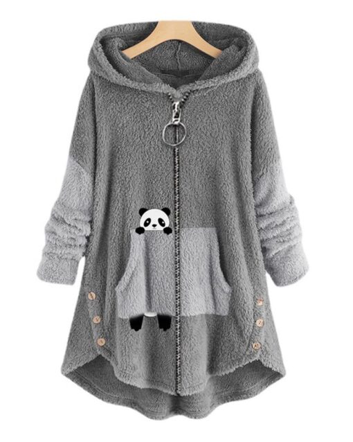 Women's Plus Size Teddy Coat - Image 3