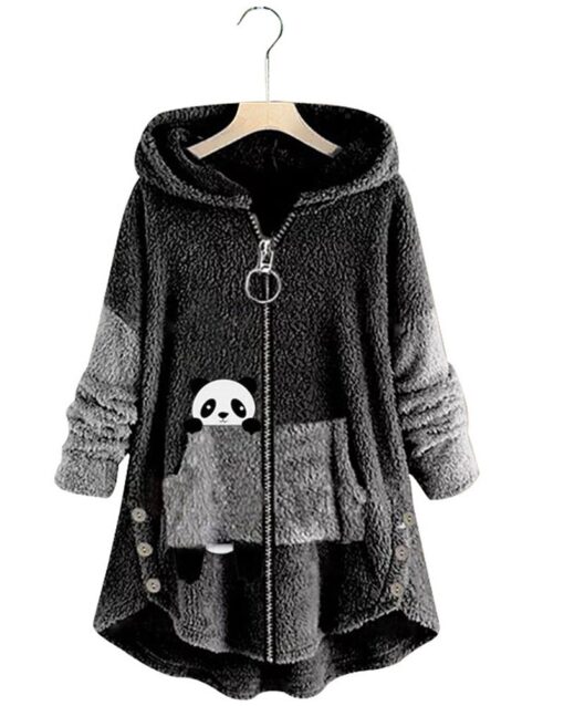 Women's Plus Size Teddy Coat