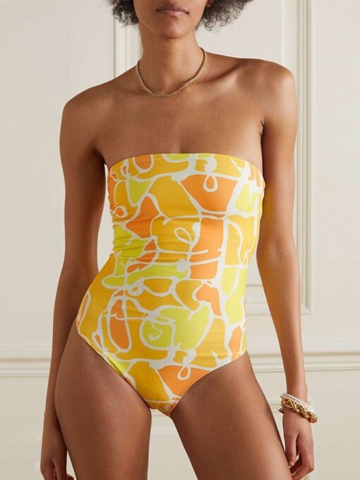 Fashion Print One Piece Swimsuit Set - Image 2