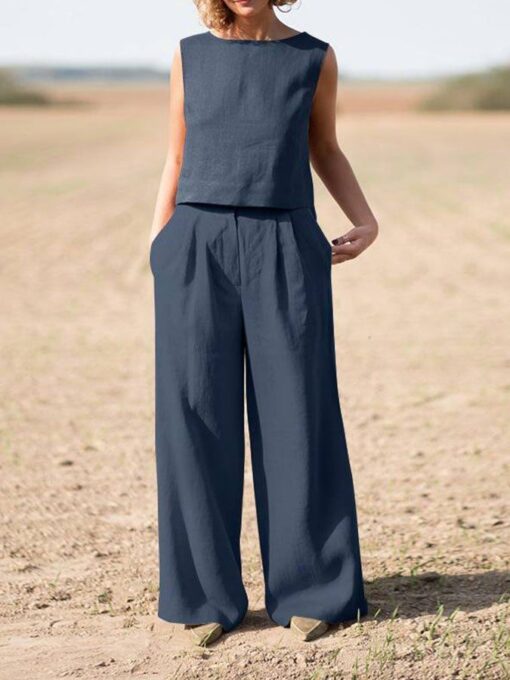 Casual Simple Solid Color Suit - Image 3