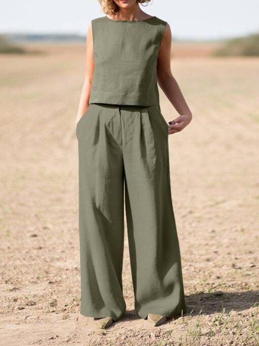 Casual Simple Solid Color Suit - Image 4