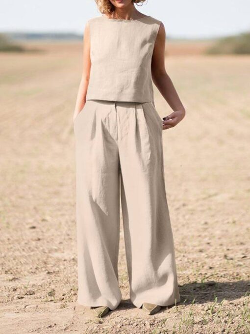 Casual Simple Solid Color Suit - Image 6