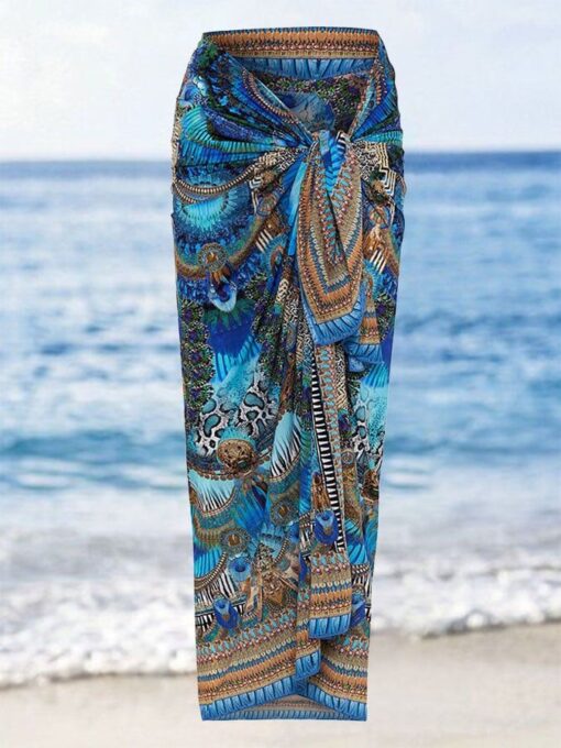 Printed Backless Fashion Two Piece Swimsuit - Image 3