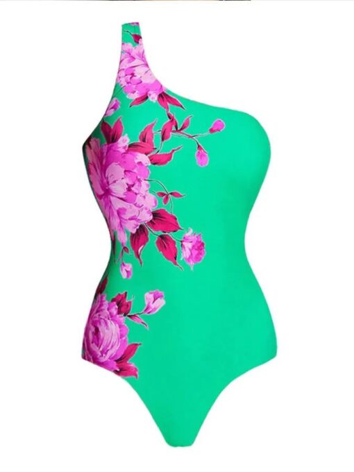 Women's Vintage Print Vacation One-Piece Swimsuit - Image 6