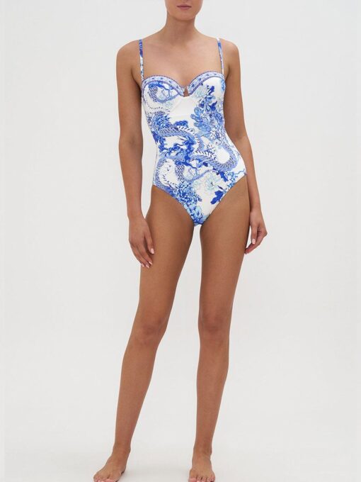 Vintage Floral Print Swimsuit And Apron - Image 5