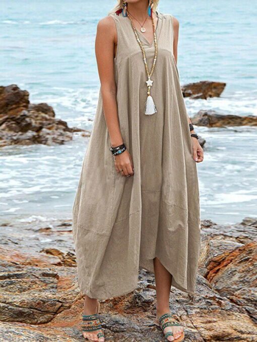 Loose Casual Pocket Dress - Image 7