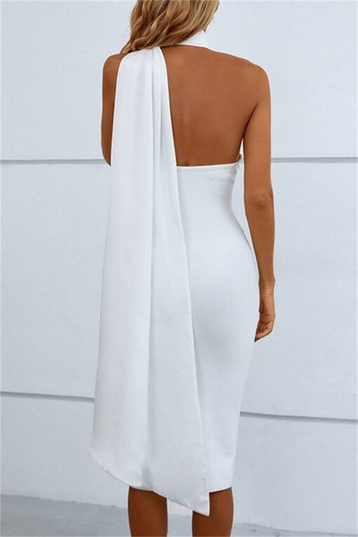 Sexy Casual Solid Backless Halter Sleeveless Dress Dresses - Image 6